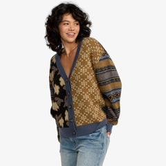 RVCA – Gilet Lumen Femme | Coupe décontractée & jacquard contrasté