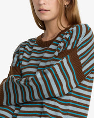 Pull Femme RVCA Frontier LS Arona Blue