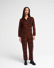RVCA Shannen Relaxed Jumpsuit - Chocolate