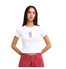 T-Shirt Côtelé Femme RVCA Sow Rib SS