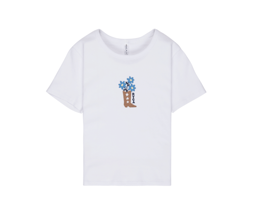 T-Shirt Côtelé Femme RVCA Sow Rib SS