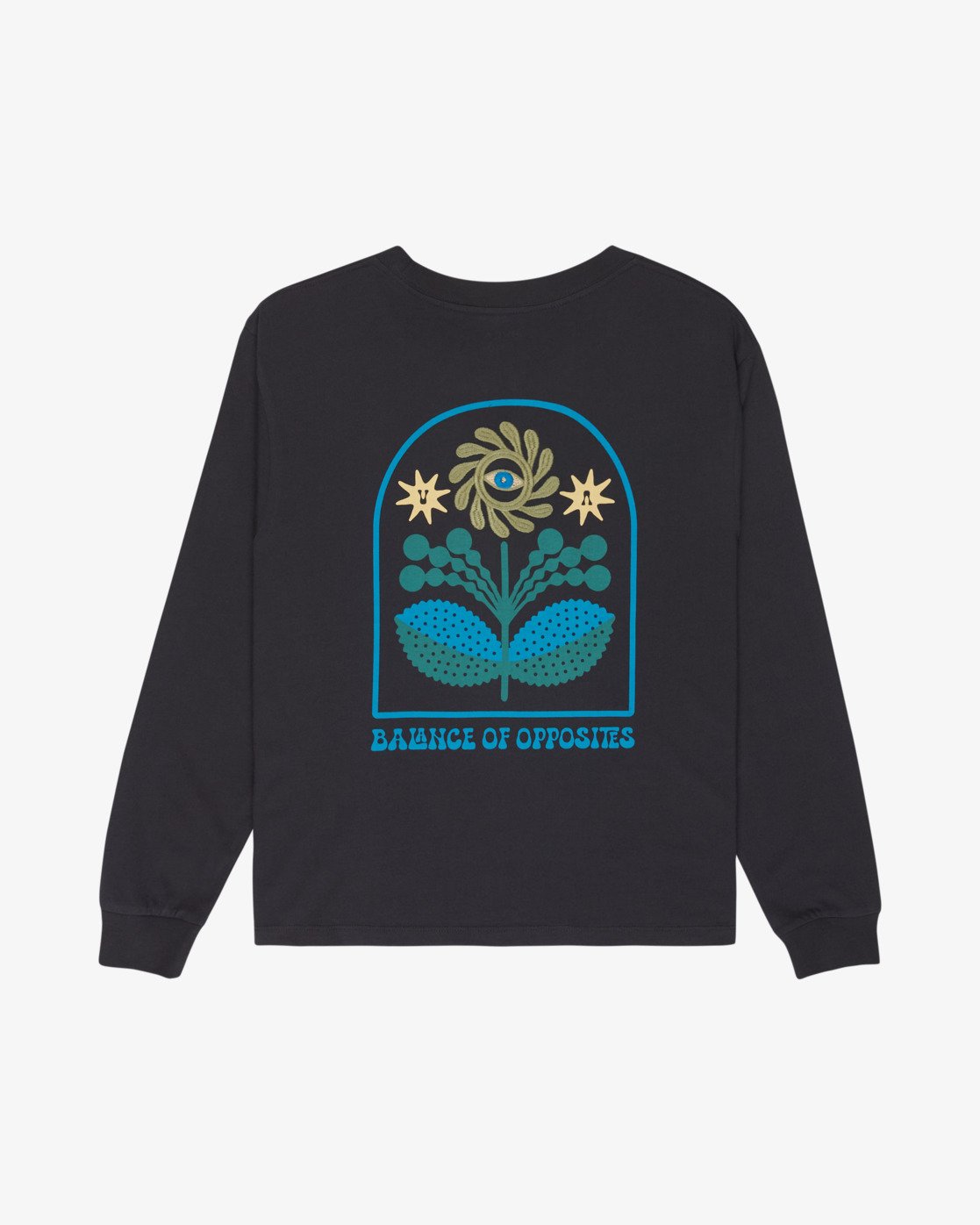 RVCA Iris Easy LS - Washed Black