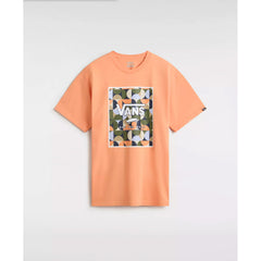 T-Shirt Vans - Classic Print Box - Copper Tan White