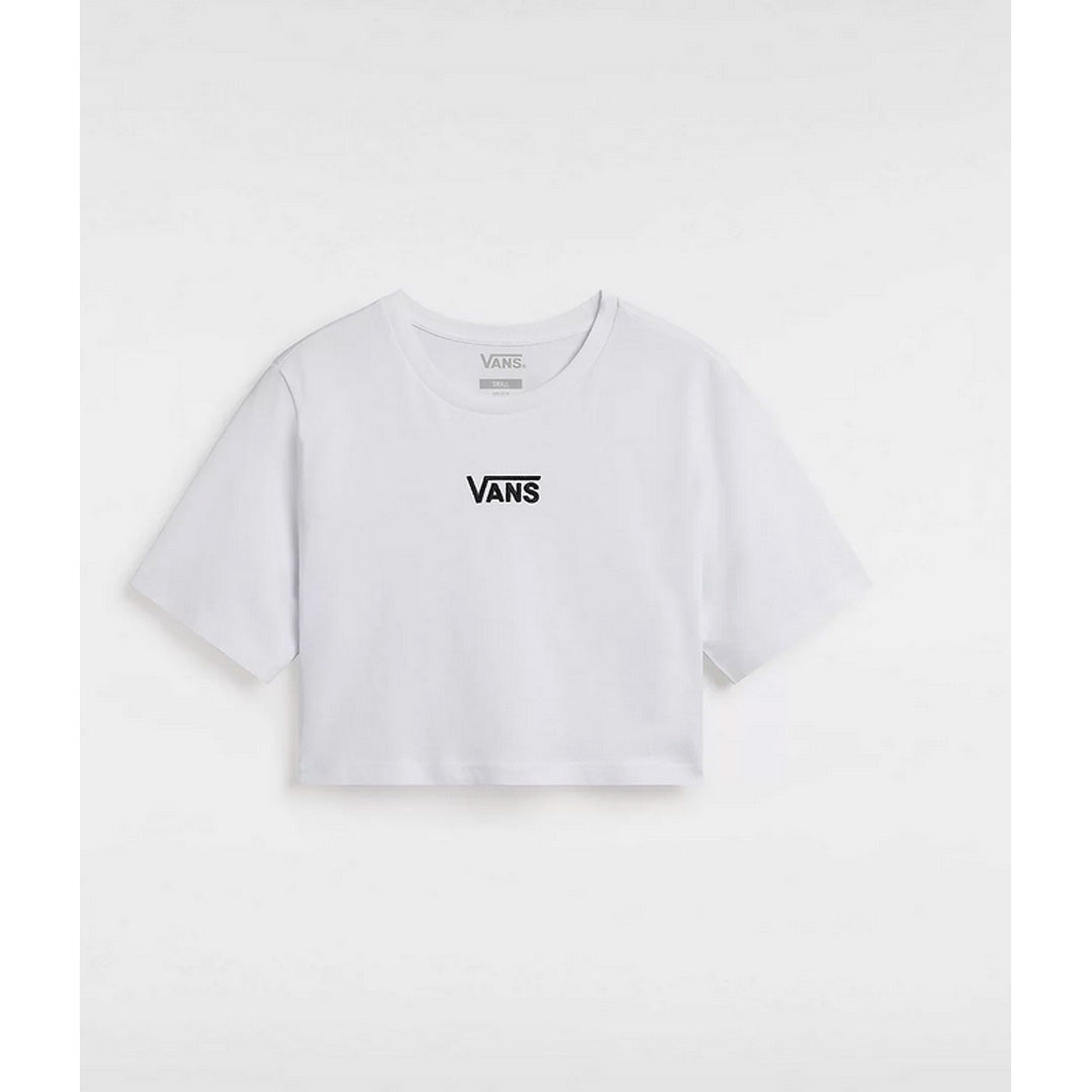 T-Shirt Court - Flying Crew Crop - Blanc