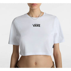 T-Shirt Court - Flying Crew Crop - Blanc